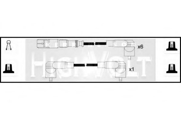 STANDARD OEF766 Ignition Cable Kit